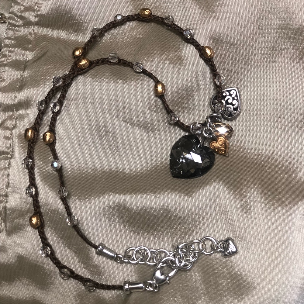 Brighton Karma Crystal Heart Rope Necklace